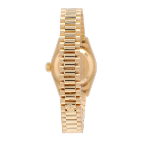 Rolex Ladies Datejust 69178 18KY Gold Champagne Diamond Dial President Watch - Picture 6 of 10
